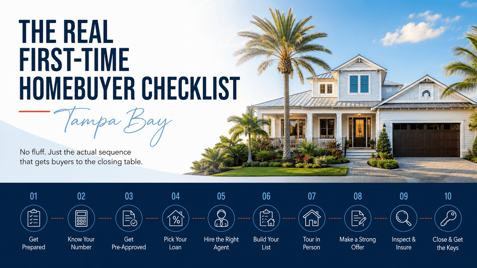 The Real First-Time Homebuyer Checklist, Tampa Bay 2026
